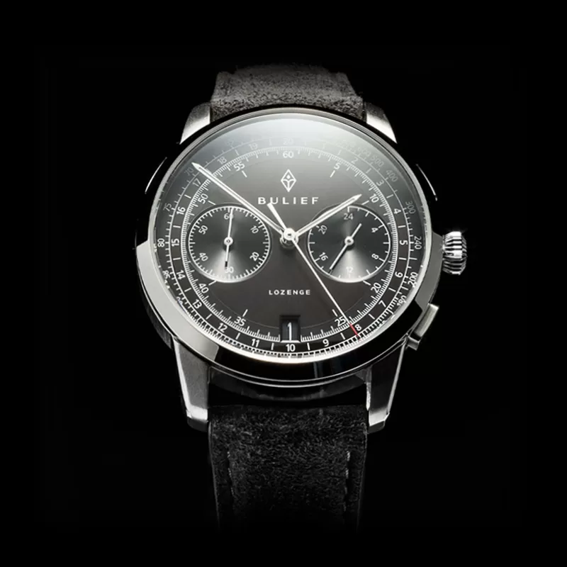 Steel watch front