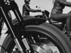 A motorcycle wheel
