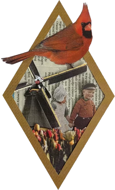 Bird and windmill